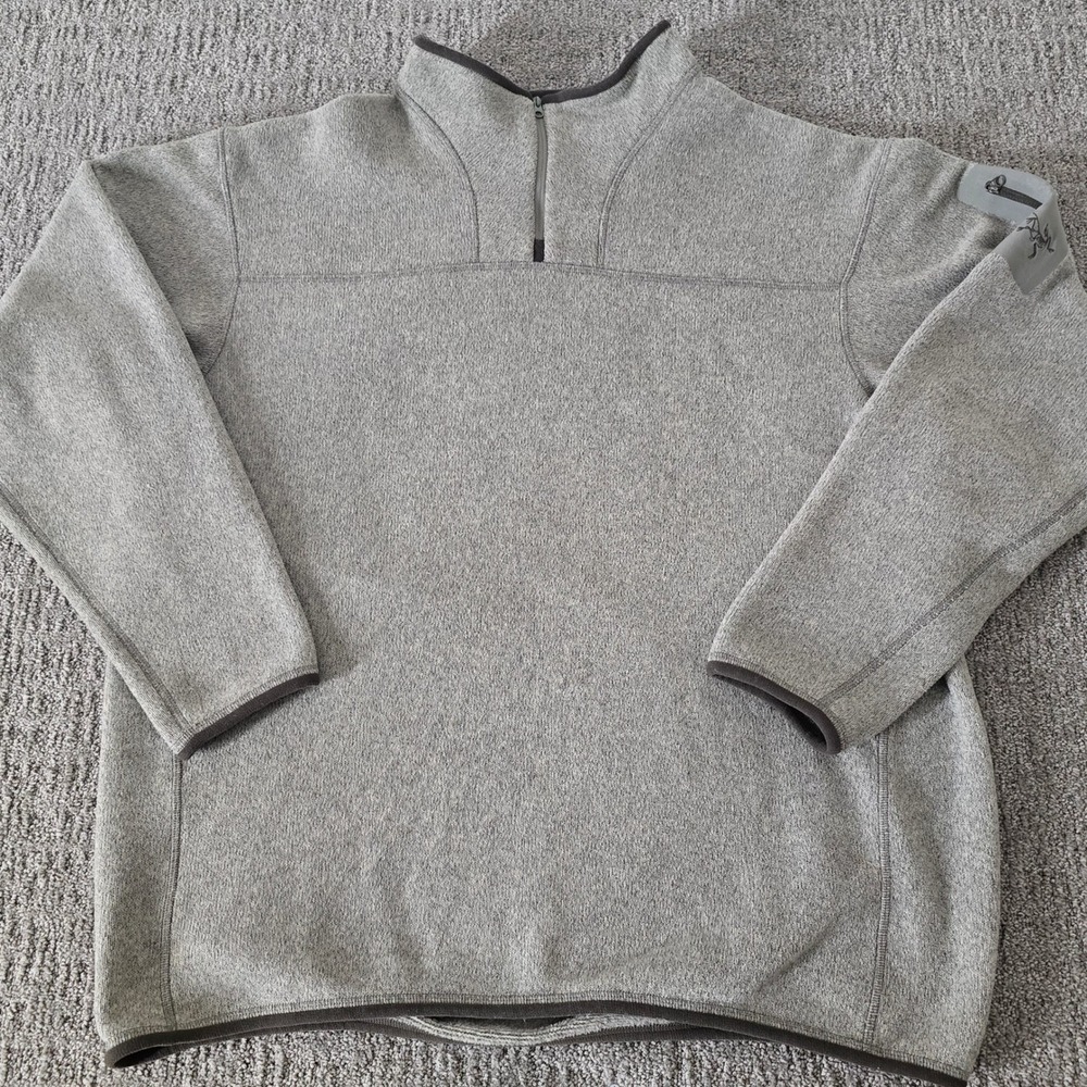 Arc'teryx Covert Fleece Pullover Mens XL Gray Polartec 1/4 Zip Gorpcore Pocket